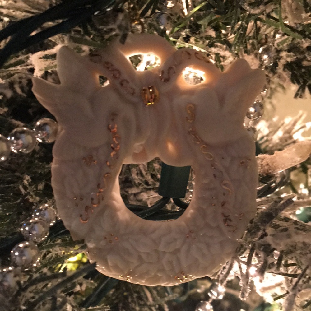 Elegant Cream Holiday Ornament - Picture 2 of 2